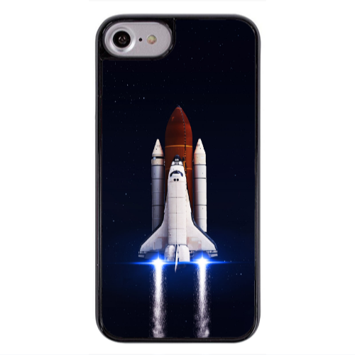 Apple iPhone 7 space travel Black Glossy Θήκη