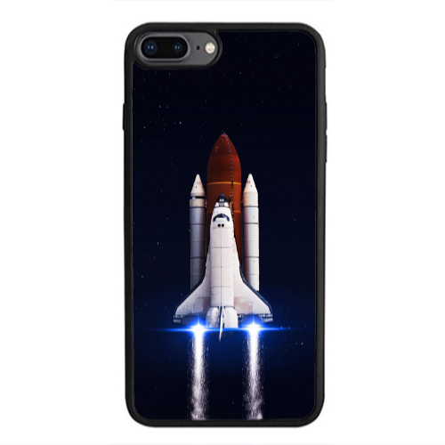 Apple iPhone 7 Plus space travel Black Glossy Θήκη