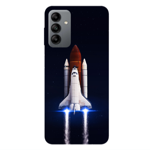 Samsung A04S space travel Transparent Silicone TPU Θήκη