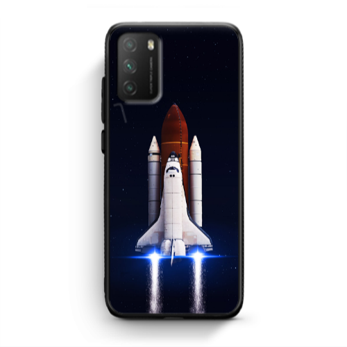 Xiaomi Poco M3 space travel Black Glossy Θήκη