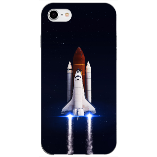 Apple iPhone SE 2020 space travel Transparent Silicone TPU Θήκη