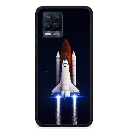Realme 8  space travel Black Glossy Θήκη