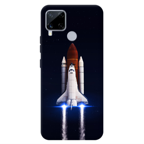 Realme C25S space travel Transparent Silicone TPU Θήκη