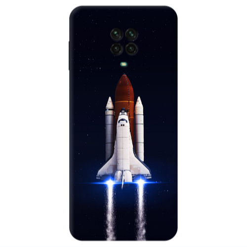 Xiaomi Redmi Note 9S space travel Transparent Silicone TPU Θήκη