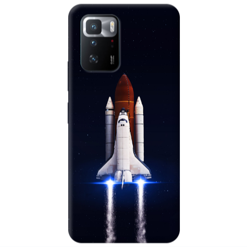 Xiaomi Poco X3 GT space travel Transparent Silicone TPU Θήκη