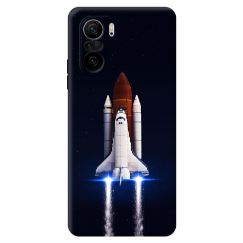 Xiaomi Poco F3 space travel Transparent Silicone TPU Θήκη