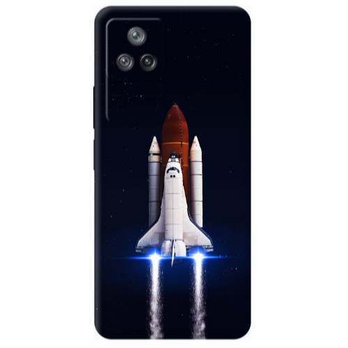 Xiaomi Poco F4 space travel Transparent Silicone TPU Θήκη