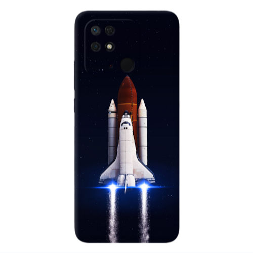 Xiaomi Poco C40 space travel Transparent Silicone TPU Θήκη