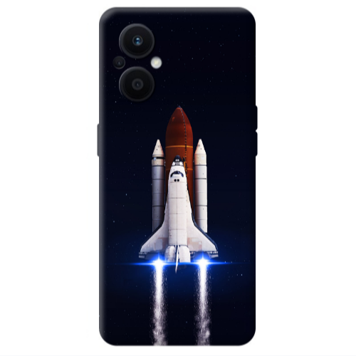 Oppo Reno 7 Lite space travel Transparent Silicone TPU Θήκη