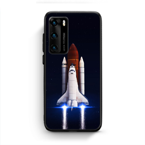 Huawei P40 space travel Black Glossy Θήκη