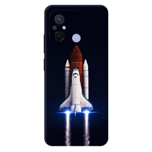 Xiaomi Redmi 12C space travel Transparent Silicone TPU Θήκη