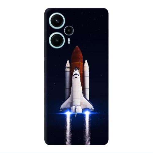 Xiaomi Poco F5 space travel Transparent Silicone TPU Θήκη