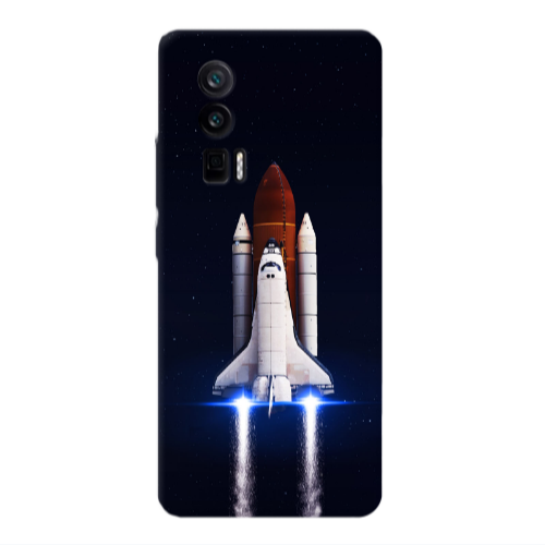 Xiaomi Poco F5 Pro space travel Transparent Silicone TPU Θήκη