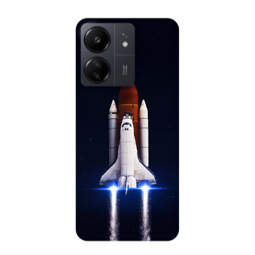 Xiaomi Redmi 13C space travel Transparent Silicone TPU Θήκη