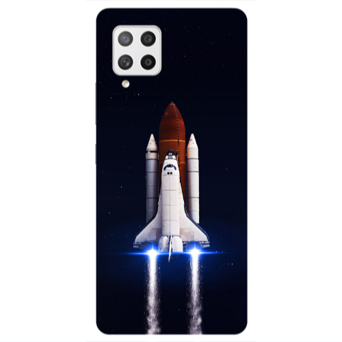 Samsung A42 5G space travel Transparent Silicone TPU Θήκη