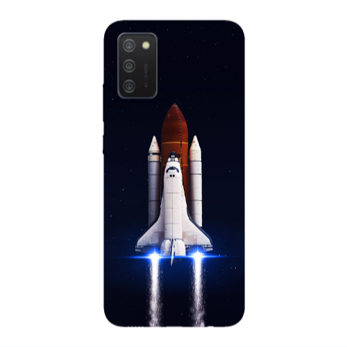 Samsung A02s space travel Transparent Silicone TPU Θήκη