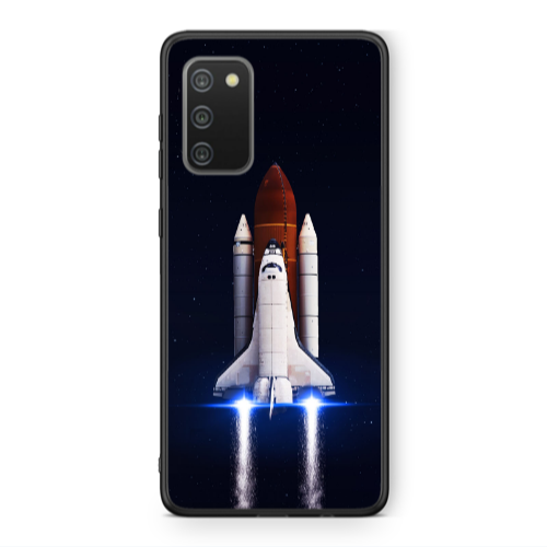 Samsung A02s space travel Black Glossy Θήκη