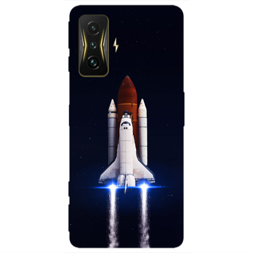 Xiaomi Poco F4 Gt space travel Transparent Silicone TPU Θήκη