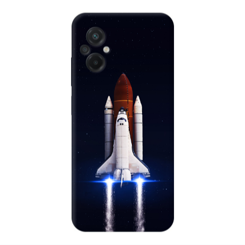 Xiaomi Poco M5 space travel Transparent Silicone TPU Θήκη