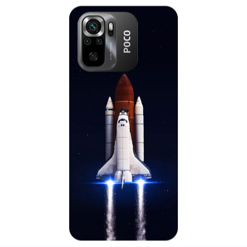 Xiaomi Poco M5 s space travel Transparent Silicone TPU Θήκη