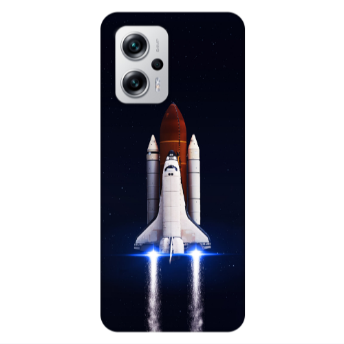 Xiaomi Poco X4 GT space travel Transparent Silicone TPU Θήκη