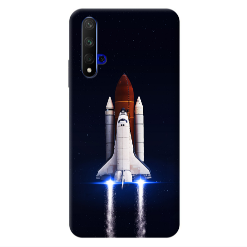 Huawei Nova 5 T space travel Transparent Silicone TPU Θήκη