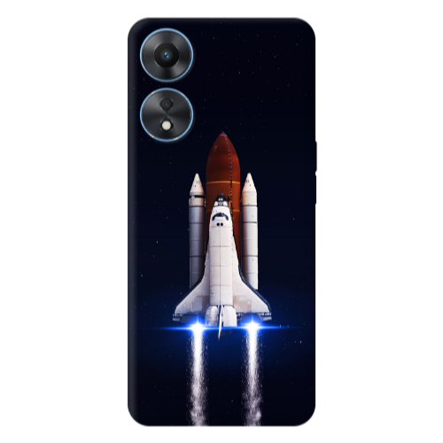 Oppo A 98 space travel Transparent Silicone TPU Θήκη