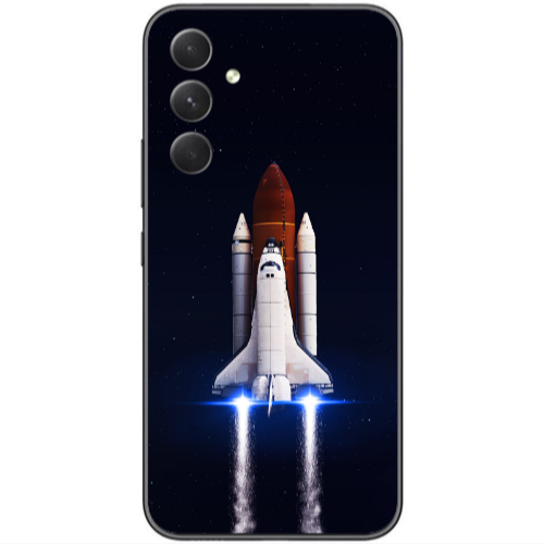 Samsung Galaxy A25 space travel Transparent Silicone TPU Θήκη