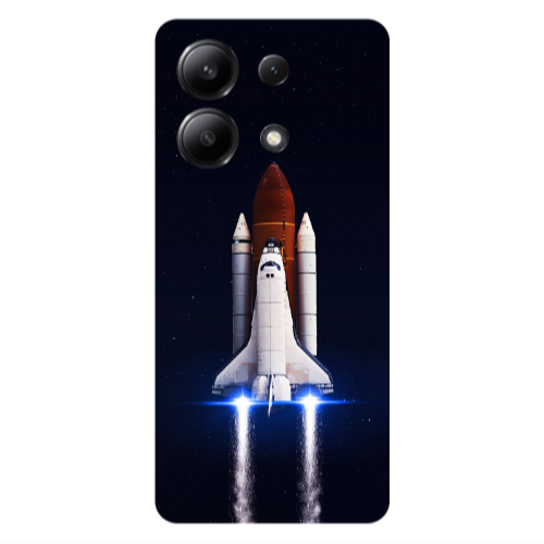 Xiaomi Redmi Note 13 4G space travel Transparent Silicone TPU Θήκη
