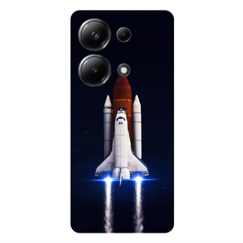 Xiaomi Poco M6 Pro 4G space travel Transparent Silicone TPU Θήκη