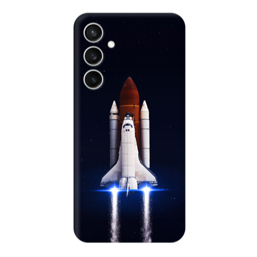 Samsung S24 space travel Transparent Silicone TPU Θήκη