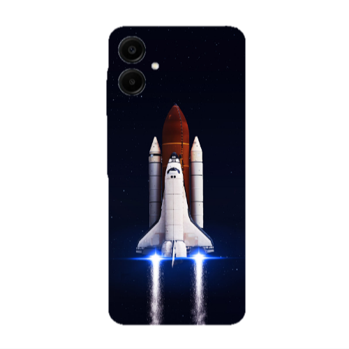 Samsung A06 space travel Transparent Silicone TPU Θήκη