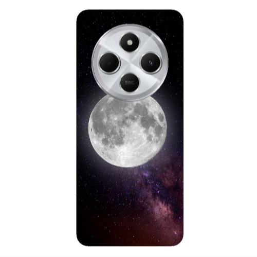 Xiaomi Redmi 14c Moon and stars Transparent Silicone TPU Θήκη