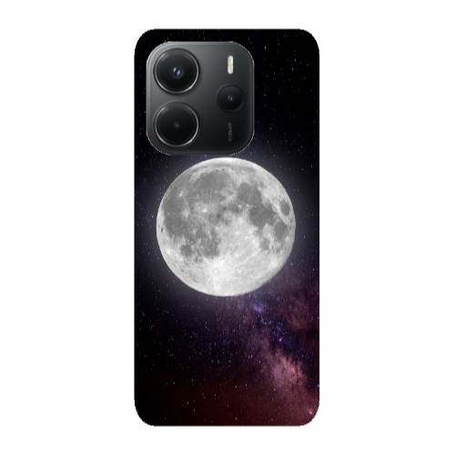 Xiaomi Redmi Note 14 Moon and stars Transparent Silicone TPU Θήκη