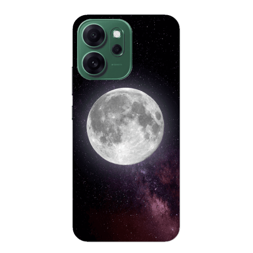 Oppo 14 F Moon and stars Transparent Silicone TPU Θήκη