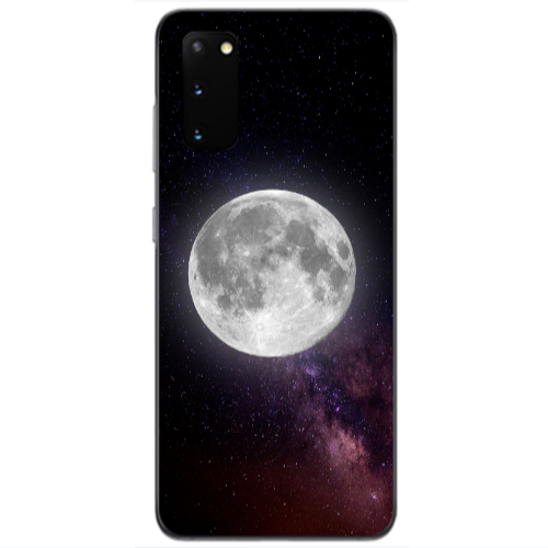 Samsung S20 Moon and stars Transparent Silicone TPU Θήκη