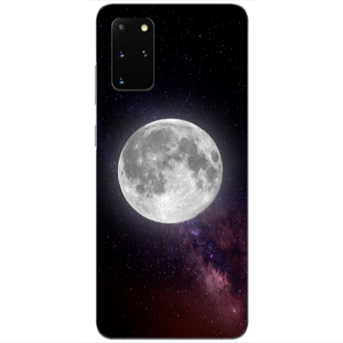 Samsung S20 Plus Moon and stars Transparent Silicone TPU Θήκη