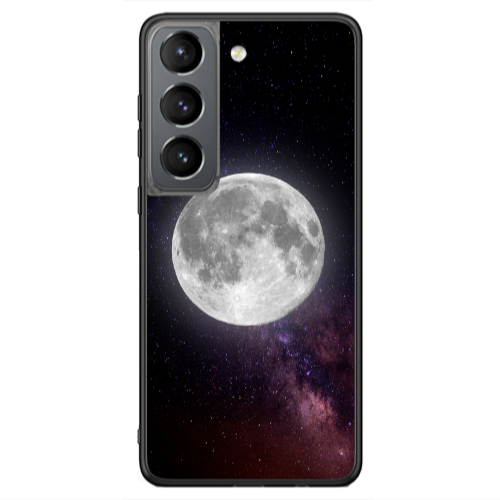 Samsung S21 Ultra Moon and stars Black Glossy Θήκη