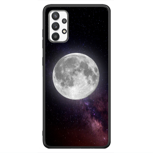 Samsung A13 4G Moon and stars Black Glossy Θήκη