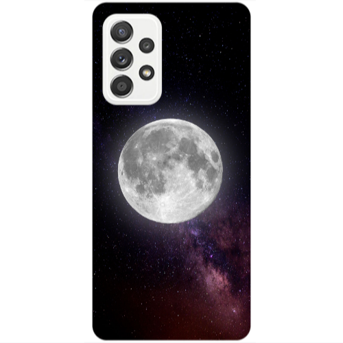Samsung A53 Moon and stars Transparent Silicone TPU Θήκη
