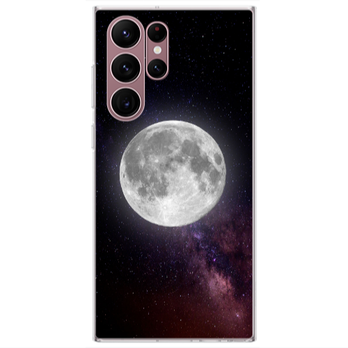 Samsung S22 Ultra Moon and stars Transparent Silicone TPU Θήκη