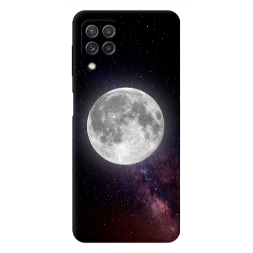 Samsung A22 4G Moon and stars Transparent Silicone TPU Θήκη