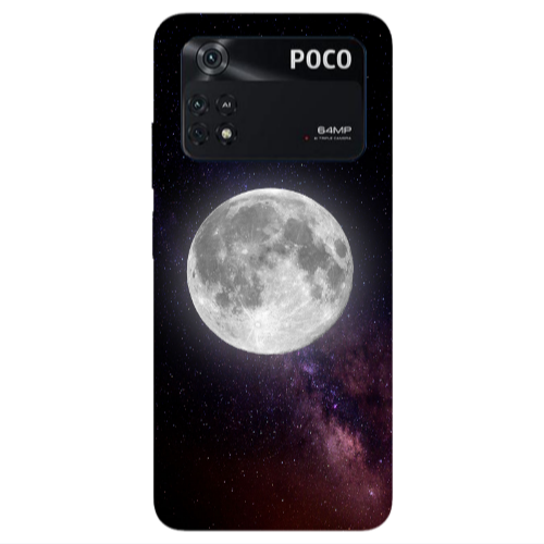 Xiaomi Poco M4 Pro 4G Moon and stars Transparent Silicone TPU Θήκη