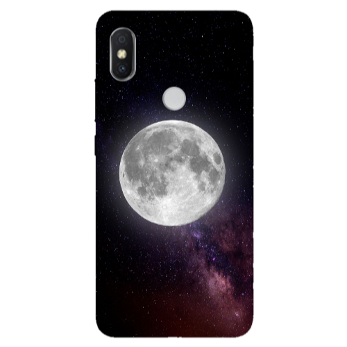 Xiaomi Redmi S2 Moon and stars Transparent Silicone TPU Θήκη