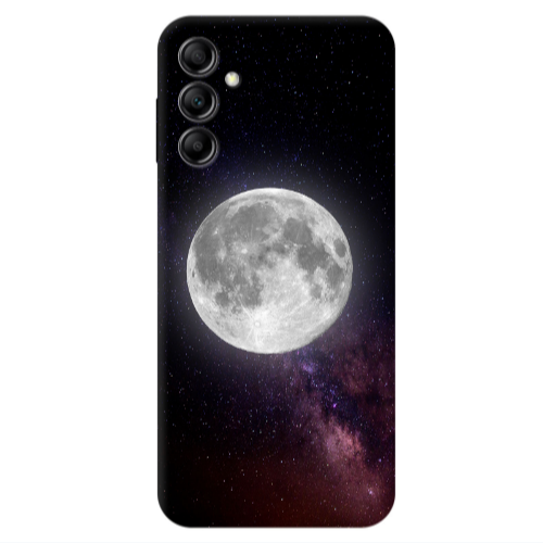 Samsung A24 Moon and stars Transparent Silicone TPU Θήκη