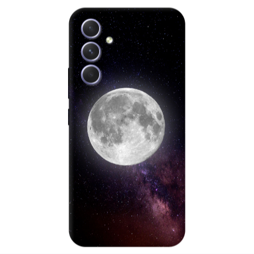 Samsung A54 Moon and stars Transparent Silicone TPU Θήκη