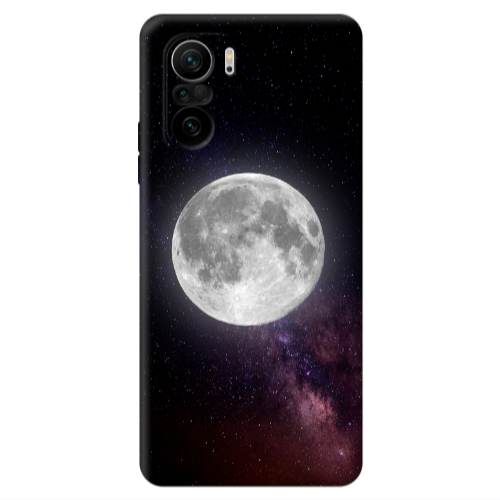 Xiaomi Poco F3 Moon and stars Transparent Silicone TPU Θήκη