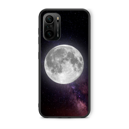 Xiaomi Poco F3 Moon and stars Black Glossy Θήκη