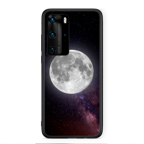Huawei P40 Pro Moon and stars Black Glossy Θήκη
