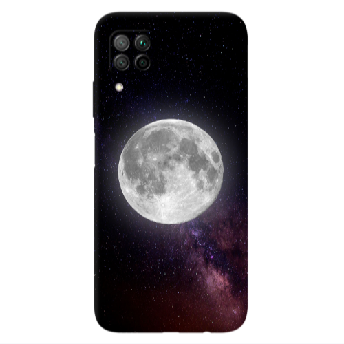 Huawei P40 Lite Moon and stars Transparent Silicone TPU Θήκη